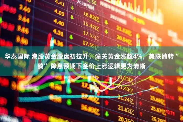 华泰国际 港股黄金股盘初拉升，潼关黄金涨超4%，美联储转“鸽” 降息预期下金价上涨逻辑更为清晰